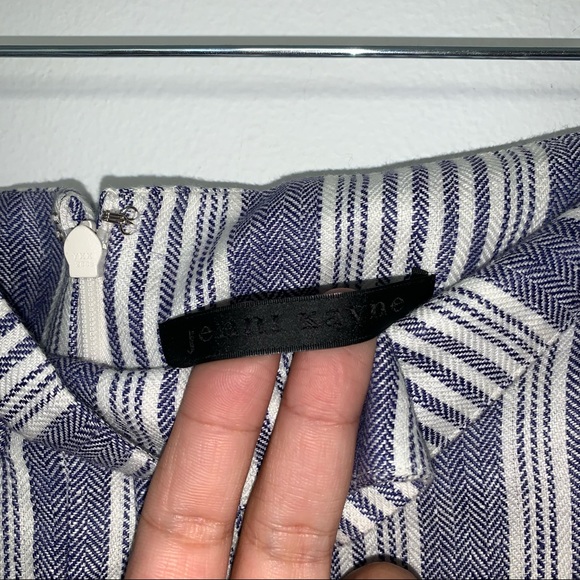 JENNI KAYNE Baja Stripe Paper Bag 100% Linen Shorts Size 6 - Picture 3 of 8